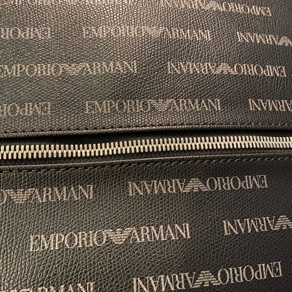 NWT Classy Black EMPORIO ARMANI Logo Backpack🖤 - Picture 5 of 5